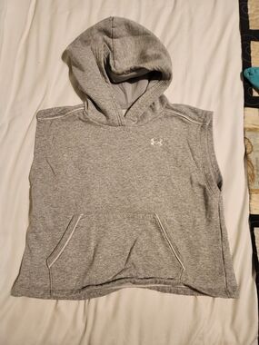 Under Armour Gray Sleeveless Hoodie Tank Top 4/$20